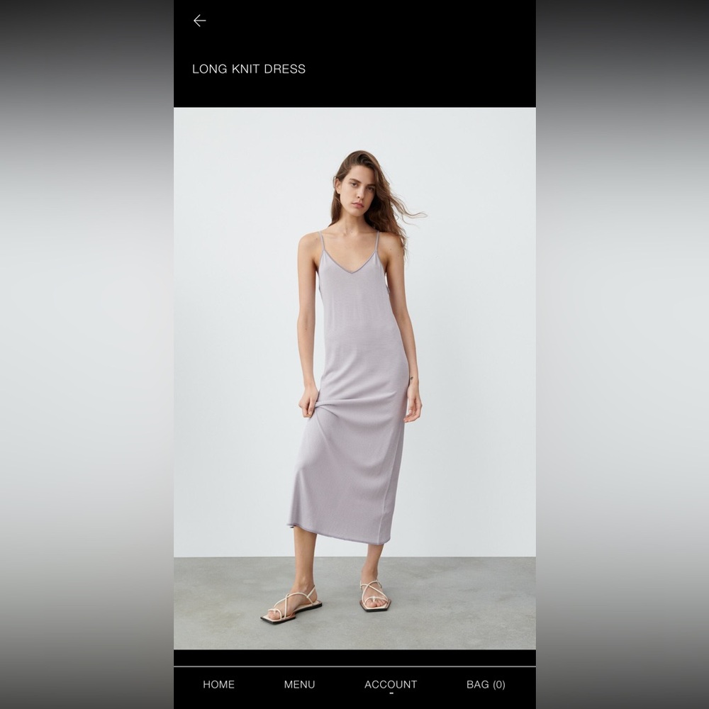 Zara maxi strappy dress